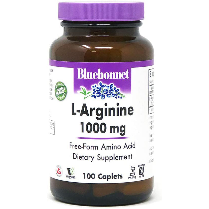 (st0001) Bluebonnet Nutrition L-Arginine 1000 mg 100 Caplets Mms00220
