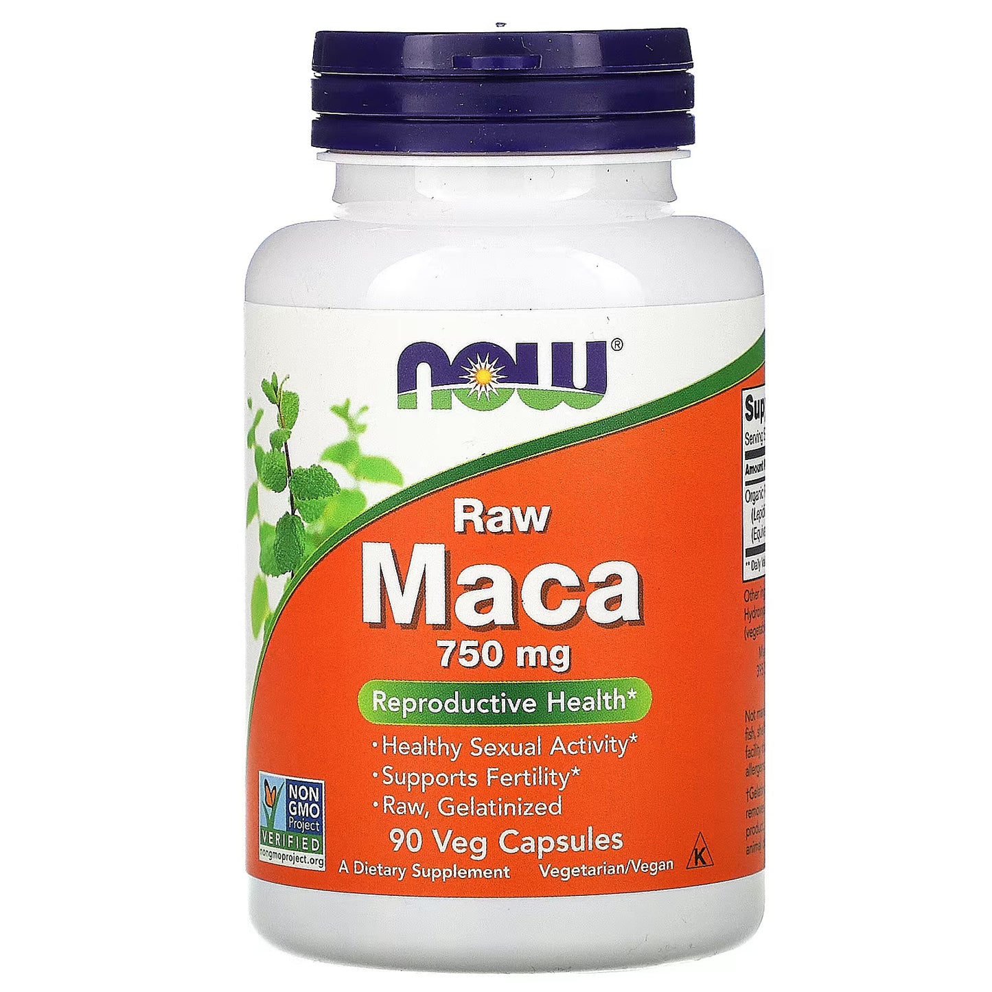 (st0010) Now Foods Maca Raw 750 mg 90 Veg Capsules Mms01064