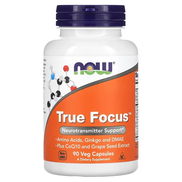 (ih0102)NOW Foods, True Focus, 베지 캡슐 90정 Mms01021
