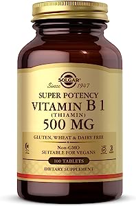 Solgar, Vitamin B1, 500 mg, 100 Tablets Mms01389