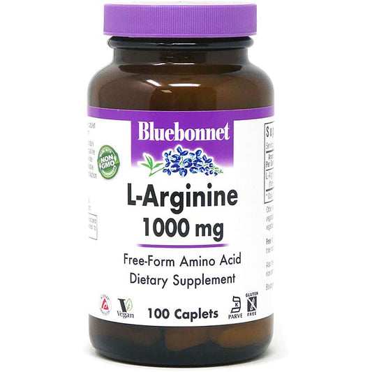 (st0001) Bluebonnet Nutrition L-Arginine 1000 mg 100 Caplets Mms00220