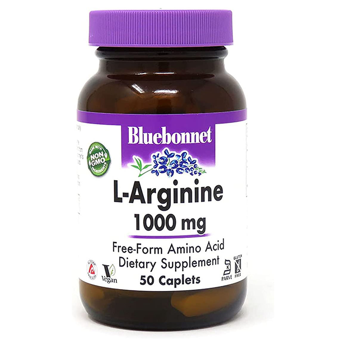 (st0003) Bluebonnet Nutrition L-ARGININE 1000 mg 50 Caplets Mms00219