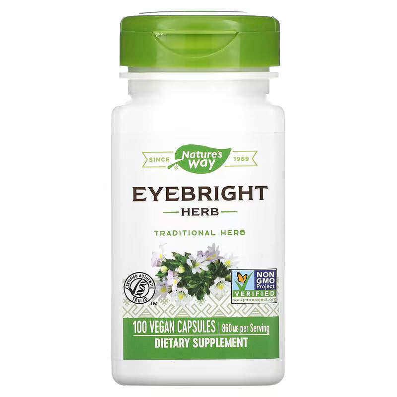 (st0006) Nature's Way, Eyebright Herb, 430 mg, 100 Vegan Capsules Mms00013