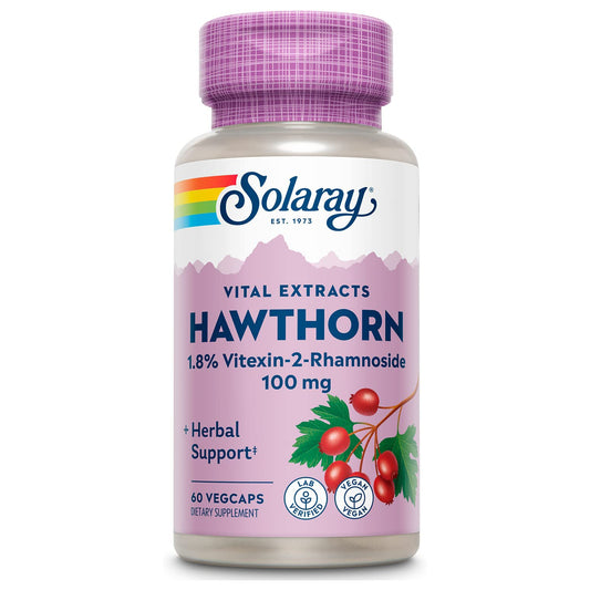 (st0020) Solaray Hawthorn Aerial Extract 100 mg 60 VegCaps Mms00146